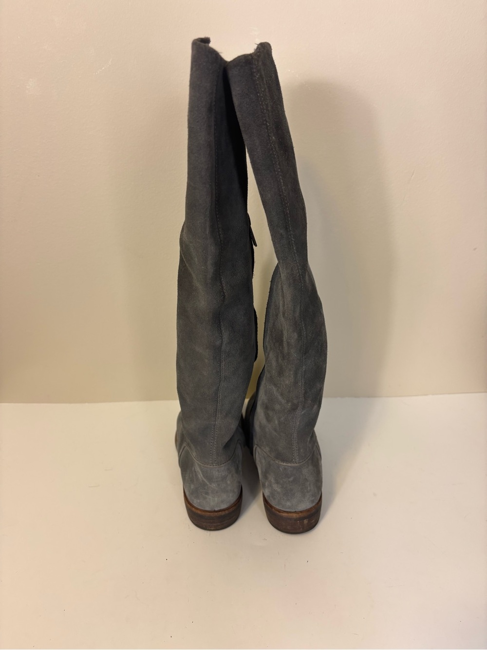 UGG Gray Suede Tall Riding Boots Women’s 5 - Picture 5 of 10